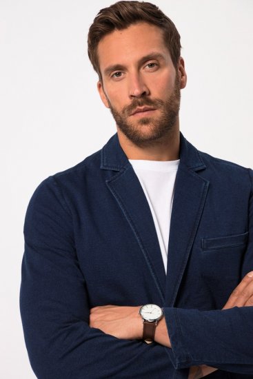 JP1880 826175 Sweatblazer i vintagelook Mørkeblå - Dresser og blazere - Dresser i store størrelser