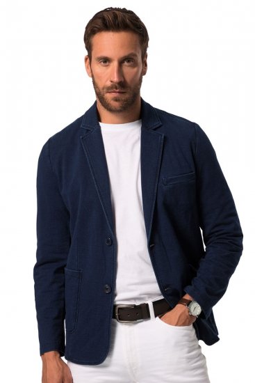 JP1880 826175 Sweatblazer i vintagelook Mørkeblå - Dresser og blazere - Dresser i store størrelser