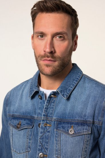 JP1880 826234 Jeansjakke med brystlommer Denimblå - Jakker - Store jakker - 2XL-12XL