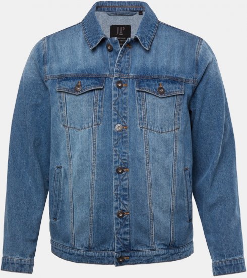 JP1880 826234 Jeansjakke med brystlommer Denimblå - Jakker - Store jakker - 2XL-12XL