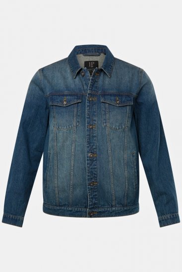 JP1880 826234 Jeansjakke med brystlommer Indigoblå - Jakker - Store jakker - 2XL-12XL