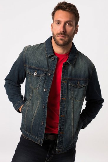 JP1880 Denim Jacket Dark Blue Denim - Jakker - Store jakker - 2XL-12XL