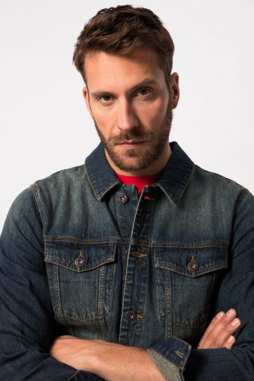 JP1880 Denim Jacket Dark Blue Denim - Jakker - Store jakker - 2XL-12XL
