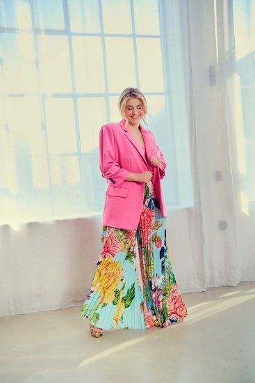 Ulla Popken 826487 Oversize blazer Rosa - Blazere - Blazere i store størrelser for dame