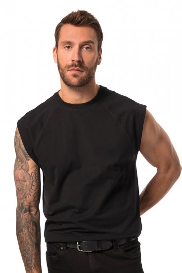 JP1880 826660 Singlet med senket skulder Svart - T-skjorter - Store T-skjorter - 2XL-14XL