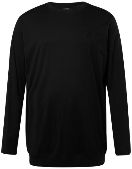 JP1880 827128 Langermet T-skjorte med magepasning Svart - T-skjorter - Store T-skjorter - 2XL-14XL