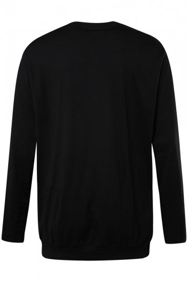 JP1880 827128 Langermet T-skjorte med magepasning Svart - T-skjorter - Store T-skjorter - 2XL-14XL
