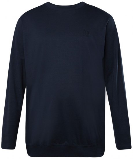 JP1880 827128 Langermet T-skjorte med magepasning Mørkeblå - T-skjorter - Store T-skjorter - 2XL-14XL