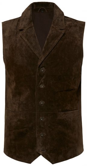 JP1880 827437 Semskevest med slag Mørkebrun - Dresser og blazere - Dresser i store størrelser