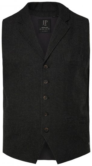 JP1880 828736 Tweedvest med strikket rygg Svart - Dresser og blazere - Dresser i store størrelser