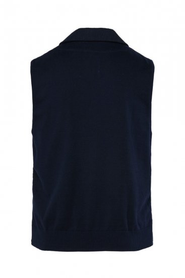JP1880 828736 Tweedvest med strikket rygg Mørkeblå - Dresser og blazere - Dresser i store størrelser