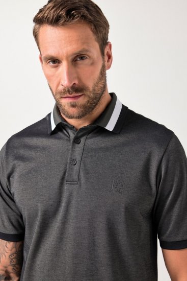 JAY-PI Quickdry Two-Tone Golf Poloshirt Black - Polo- & piqueskjorter - Poloskjorte i store størrelser - 2XL-8XL