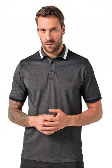 JAY-PI Quickdry Two-Tone Golf Poloshirt Black - Polo- & piqueskjorter - Poloskjorte i store størrelser - 2XL-8XL