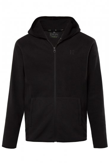 JAY-PI Ultra-light Fleece Jacket Black - Gensere og hettegensere - Store hettegensere - 2XL-14XL