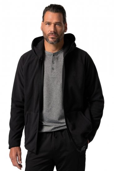 JAY-PI Ultra-light Fleece Jacket Black - Gensere og hettegensere - Store hettegensere - 2XL-14XL