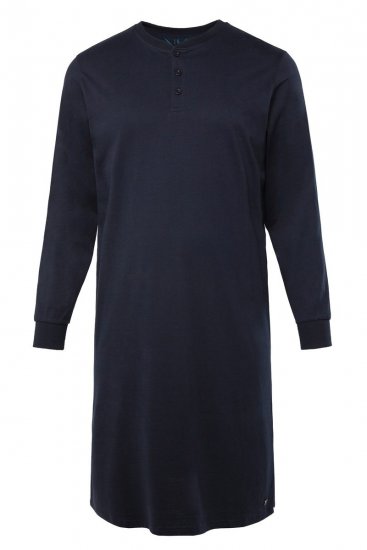 JP1880 Henley Long Sleeved Night Dress Navy - Undertøy & badetøy - Undertøy store størrelser 