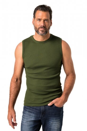 JP1880 Undershirt Rib Jersey Green - T-skjorter - Store T-skjorter - 2XL-14XL