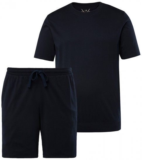 JP1880 829513 Pysjamas kort modell bellyfit Mørkeblå - Undertøy & badetøy - Undertøy store størrelser 