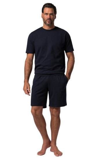 JP1880 829513 Pysjamas kort modell bellyfit Mørkeblå - Undertøy & badetøy - Undertøy store størrelser 