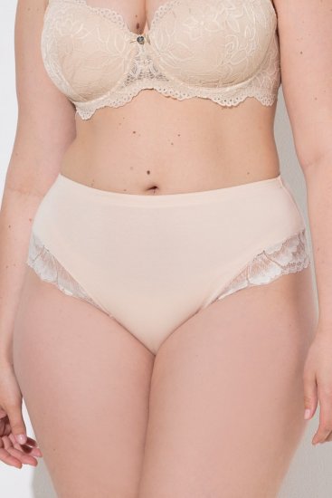 Ulla Popken 830094 Truser med blonder 2-pakning Beige - Truser - 