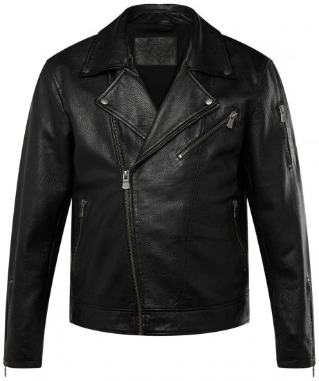 JP1880 830586 Bikerjakke i lammenappa Svart - Jakker - Store jakker - 2XL-12XL