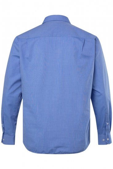 Men+ 757 Langermet Business-skjorte med åpen krage Lyseblå - Skjorter - Store skjorter - 2XL-8XL