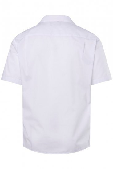 Men+ 758 Kortermet Business-skjorte med åpen krage Hvit - Skjorter - Store skjorter - 2XL-8XL