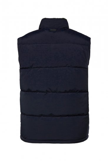 JP1880 831193 Vest med teddyfôr Mørkeblå - Jakker - Store jakker - 2XL-12XL