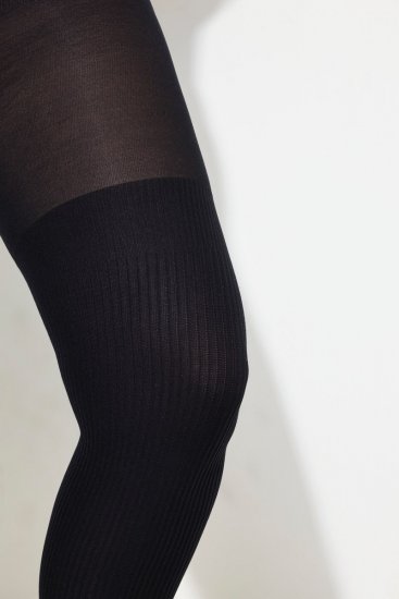 Ulla Popken 831196 Overknee-strømper 80 den Svart - Strømpebukser & sokker - 