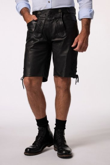 JP1880 831257 Skinnshorts i nappa Svart - Shorts - Store shorts - W40-W60