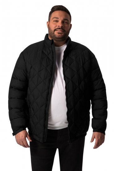 Men+ 494 Quiltet jakke med ståkrage Svart - Jakker - Store jakker - 2XL-12XL