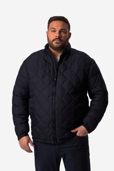 Men+ 494 Quiltet jakke med ståkrage Mørkeblå - Jakker - Store jakker - 2XL-12XL