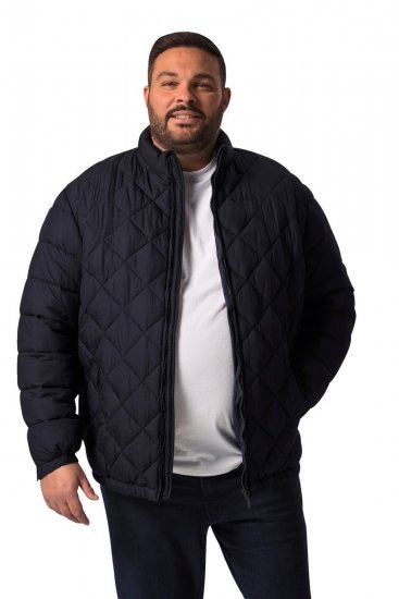 Men+ 494 Quiltet jakke med ståkrage Mørkeblå - Jakker - Store jakker - 2XL-12XL
