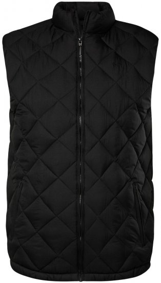 Men+ 578 Quiltet vest med ståkrage Svart - Jakker - Store jakker - 2XL-12XL