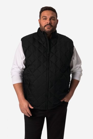 Men+ 578 Quiltet vest med ståkrage Svart - Jakker - Store jakker - 2XL-12XL
