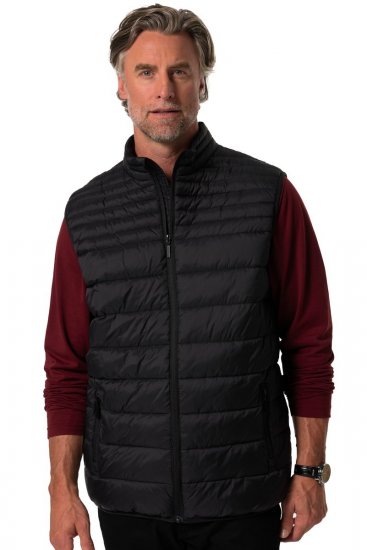 Boston Park 583 Quiltet vest med ståkrage Svart - Jakker - Store jakker - 2XL-12XL