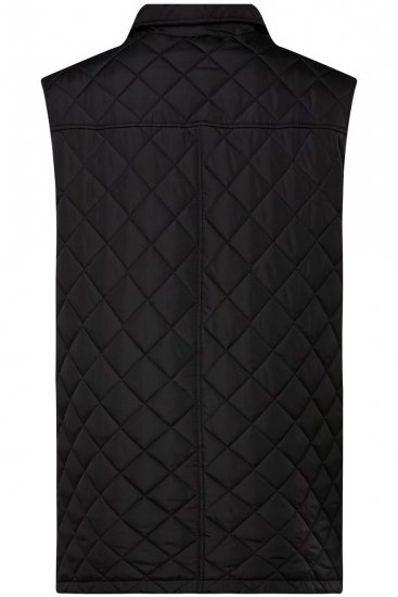 Boston Park 593 Quiltet vest med skjortekrage Svart - Jakker - Store jakker - 2XL-12XL