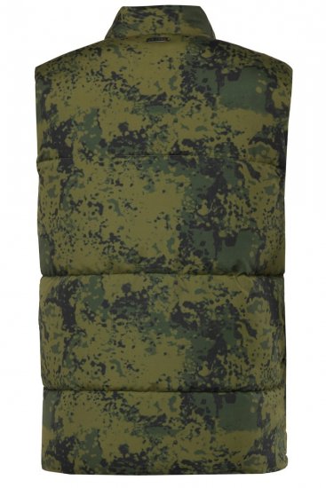 JP1880 831610 Quiltet vest i kamuflasje Grønn - Jakker - Store jakker - 2XL-12XL