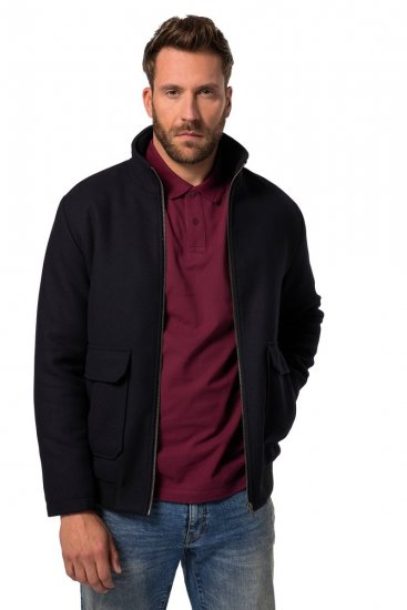 JP1880 831627 Bomberjakke i ullmiks Mørkeblå - Jakker - Store jakker - 2XL-12XL