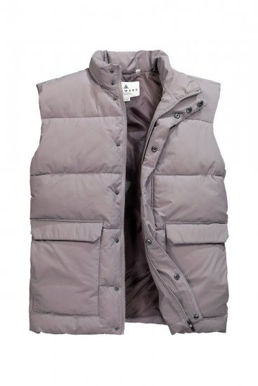 JP1880 831639 Quiltet vest i resirkulert polyester Mørkegrå - Jakker - Store jakker - 2XL-12XL