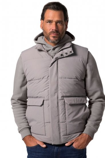 JP1880 831639 Quiltet vest i resirkulert polyester Mørkegrå - Jakker - Store jakker - 2XL-12XL