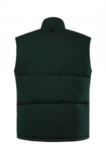 STHUGE 831896 Vattert flanellvest Mørkegrønn - Jakker - Store jakker - 2XL-12XL