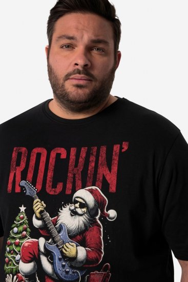 Men+ 180 T-skjorte Rockin' Svart - T-skjorter - Store T-skjorter - 2XL-14XL