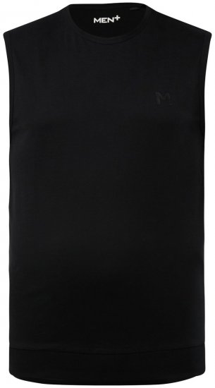 Men+ 248 Ermeløs T-skjorte bellyfit Svart - T-skjorter - Store T-skjorter - 2XL-14XL