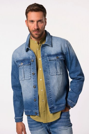 JP1880 832510 Stretch Jeansjakke Indigoblå - Jakker - Store jakker - 2XL-12XL