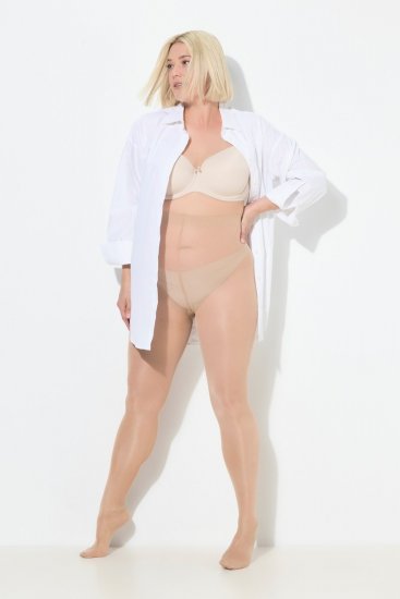 Ulla Popken 833654 Støttestrømpebukser Beige - Strømpebukser & sokker - 
