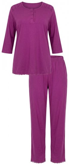 Ulla Popken 833660 Pyjamas Fiolett - Pyjamas/Loungewear - 