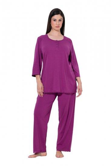 Ulla Popken 833660 Pyjamas Fiolett - Pyjamas/Loungewear - 