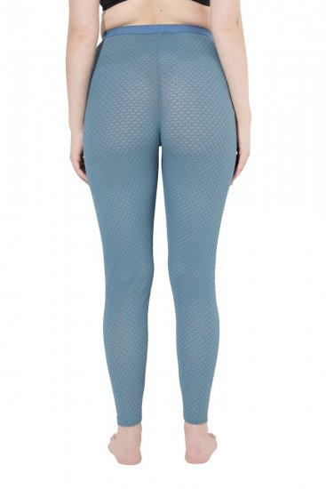 Ulla Popken 833718 Strømpeleggings med blonder Petrol - Strømpebukser & sokker - 