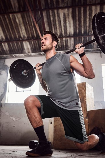 JP1880 Jay-Pi Bermuda QuickDry Mesh Fitness Shorts Black - Sportsklær & turklær - Sportsklær till herre i store størrelser